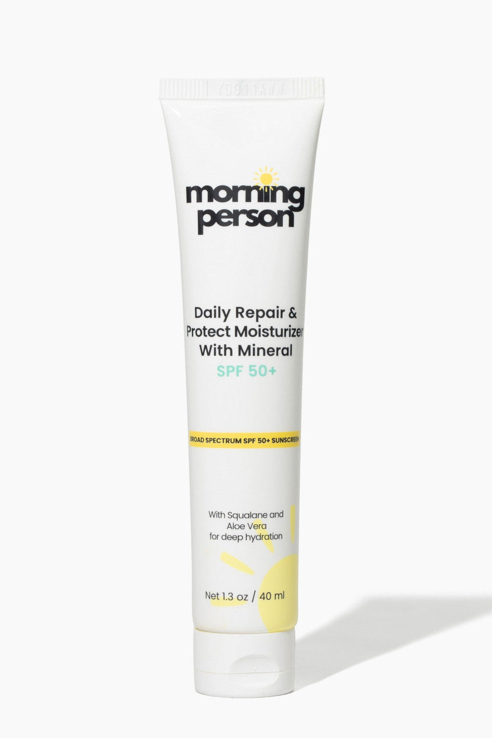 Morning Person Beauty Daily Repair amp Protect Moisturizer with Mineral SPF 50 tube for deep hydration
